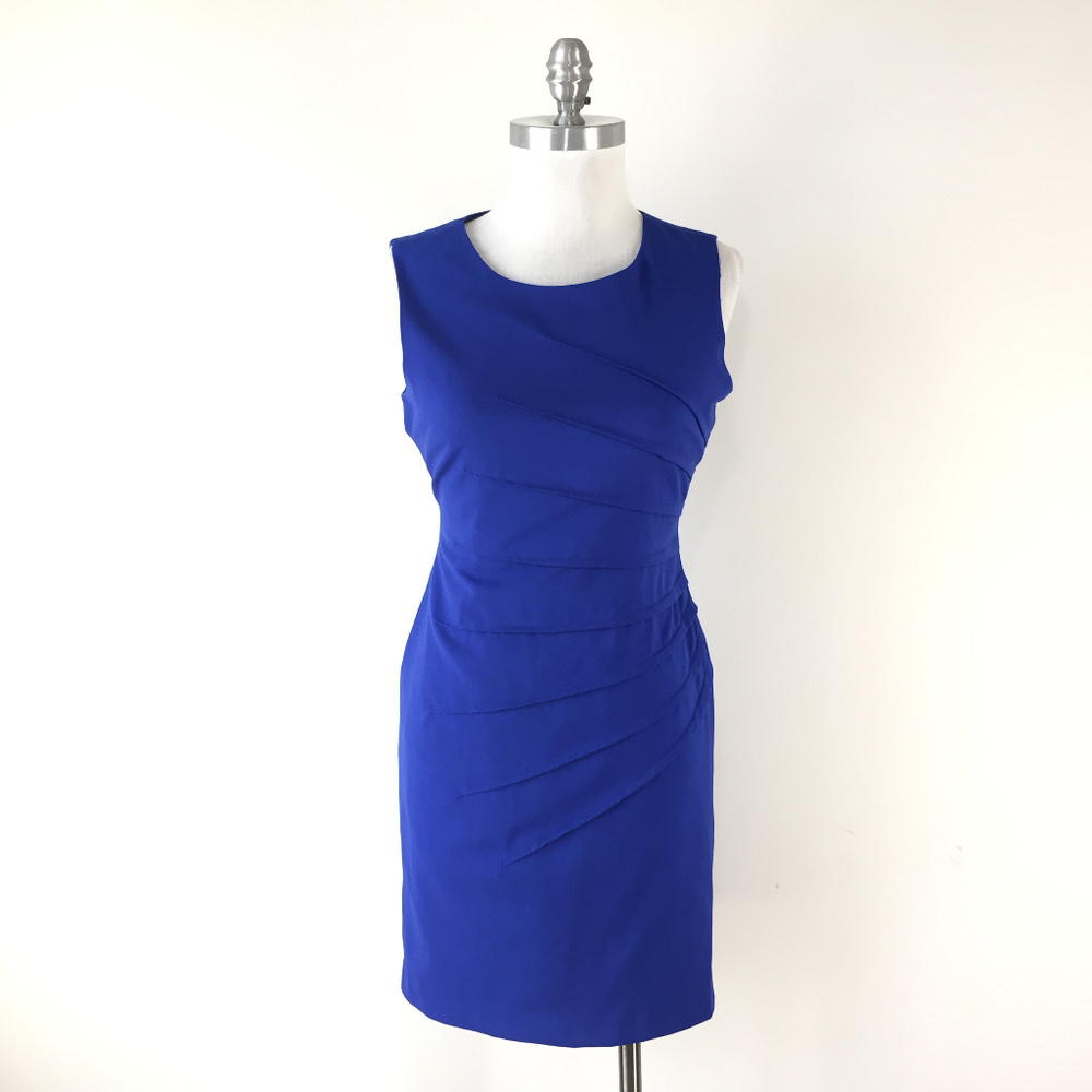 Calvin Klein S 4 P Royal Blue SHeath dress Career